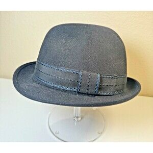 Akubra Trilby Imperial Quality Black Fedora Size 57 Pure Fur Felt - Australia